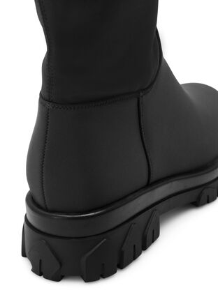 Zizzifashion Wide fit - Tall boot with stretch, Black, Packshot image number 3