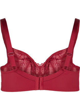 Ex High Street Branded Lingerie Pure Lace Underwired Bra Red 32D