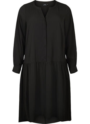 Zizzifashion Midi dress with long sleeves, Black, Packshot image number 0