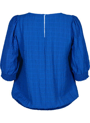 Zizzifashion Smock blouse with lyocell (TENCEL™), Strong Blue, Packshot image number 1