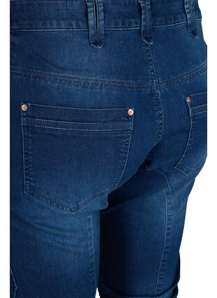 Slim fit 42-60 - - Blue pockets Sz. jeans capri - with Zizzifashion