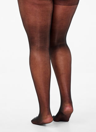 Zizzifashion Run-resistant 30 denier tights, Black, Model image number 1