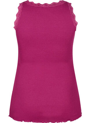 Zizzifashion Top with lace trim, Raspberry Radiance, Packshot image number 1