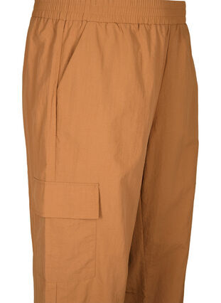 Zizzifashion Cargo pants with adjustable elastic drawstring, Sand, Packshot image number 2