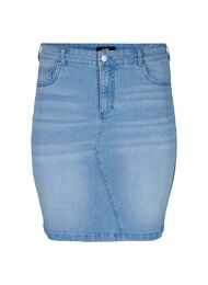 FLASH - Tight-fitting denim skirt, Light Blue Denim, Packshot