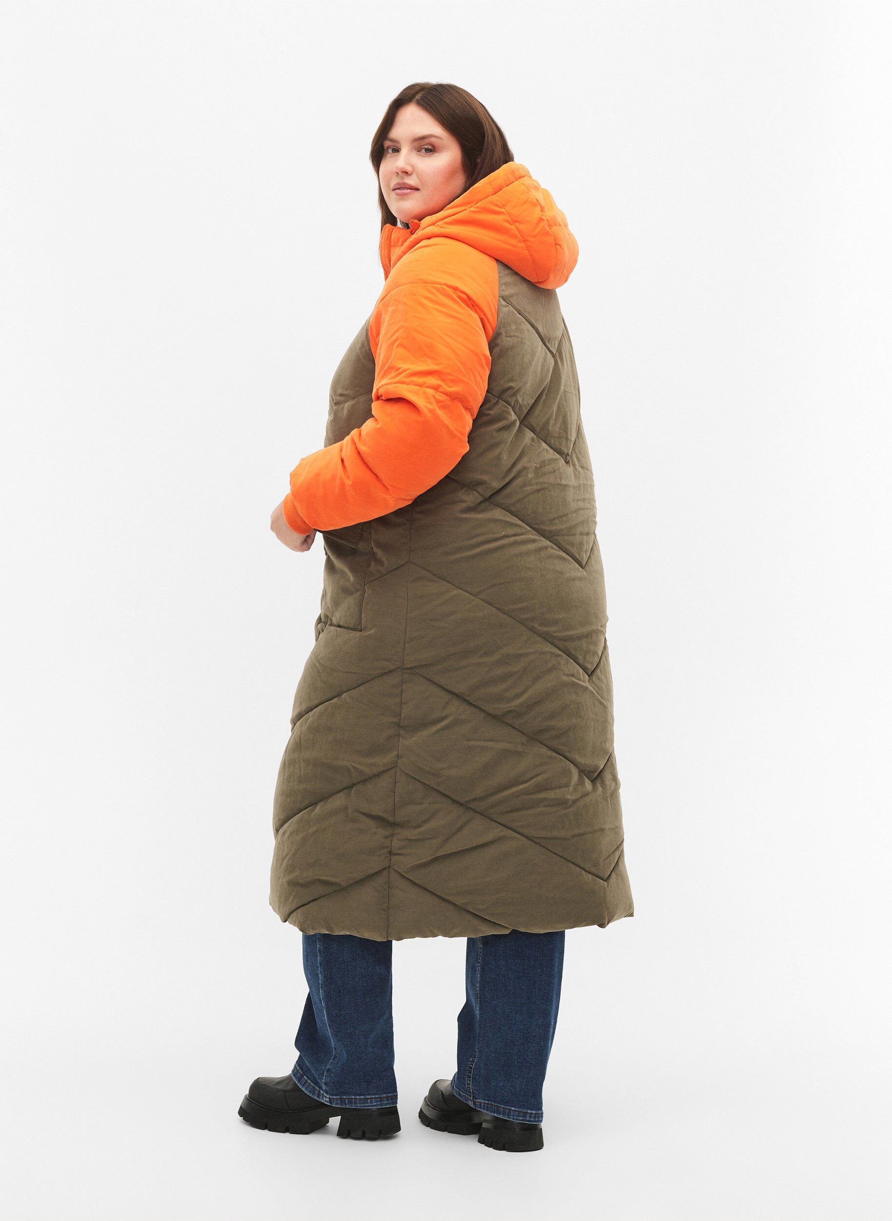 Saint tropez long sale padded jacket with hood