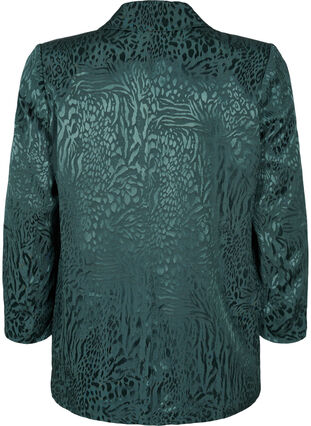 Zizzifashion Viscose blazer with tone-on-tone print, Ponderosa Pine, Packshot image number 1