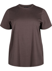 Basic cotton T-shirt with round neck