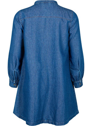 Zizzifashion Long sleeve denim dress, Blue denim, Packshot image number 1