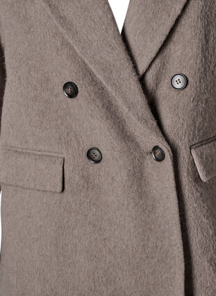 Zizzifashion Wool blazer with brushed texture, Desert Taupe Mel., Packshot image number 2