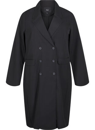 Zizzifashion Double-breasted blazer dress, Black, Packshot image number 0