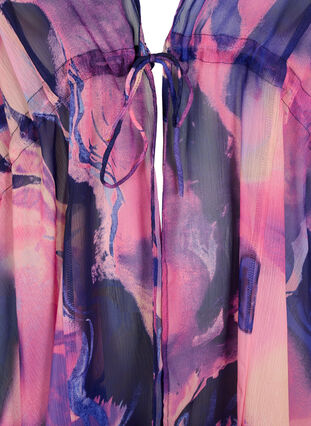 Zizzifashion Beach kimono with print, Purple Swirl, Packshot image number 2