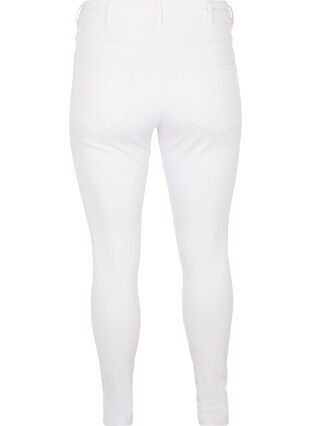 Zizzifashion Super slim Amy jeans with high waist, White, Packshot image number 1