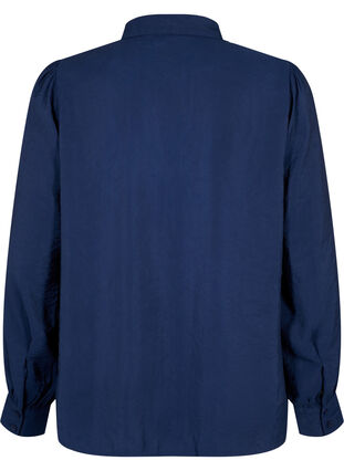 Zizzifashion Long-sleeved shirt in TENCEL™ Modal, Navy Blazer, Packshot image number 1