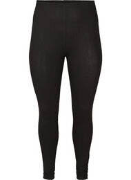 Basic viscose leggings, Black, Packshot