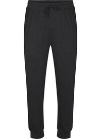 Jersey trousers with high waist