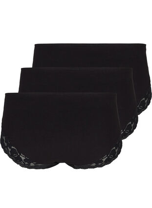 3-pack hipster underwear in lace material