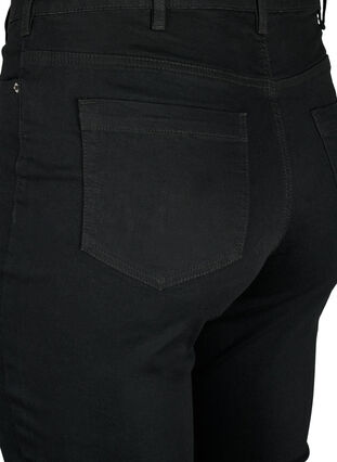 Zizzifashion Amy jeans with a high waist and super slim fit, Black, Packshot image number 3