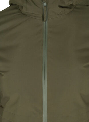 Zizzifashion Winter jacket with adjustable waist, Forest Night, Packshot image number 2