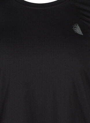 Zizzifashion Training blouse with 3/4 sleeves, Black, Packshot image number 2