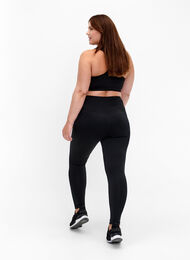 Training tights with fleece lining, Black, Model