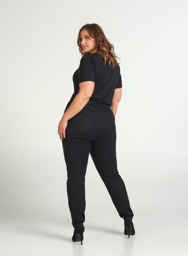 Jeggings made from a cotton mix - Black - Sz. 42-60 - Zizzifashion