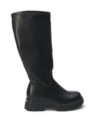 Wide-fit - Boot with long shaft, Black, Packshot