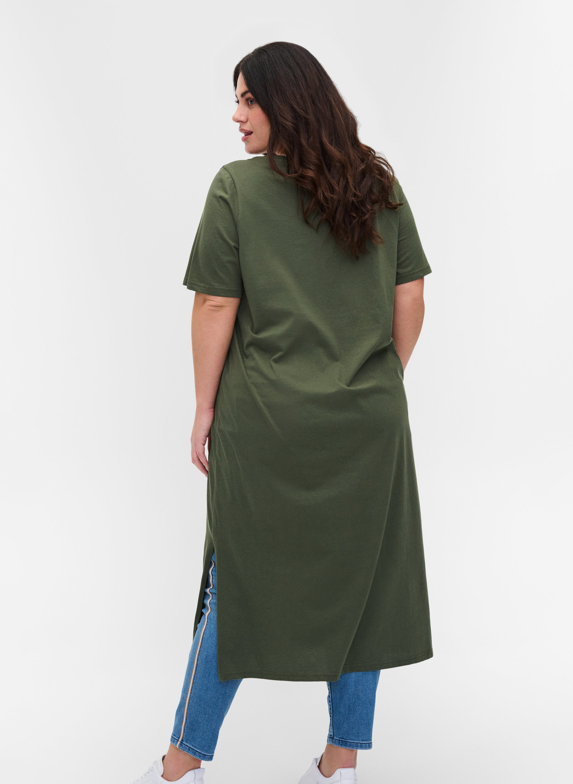 t shirt dress with slits on side