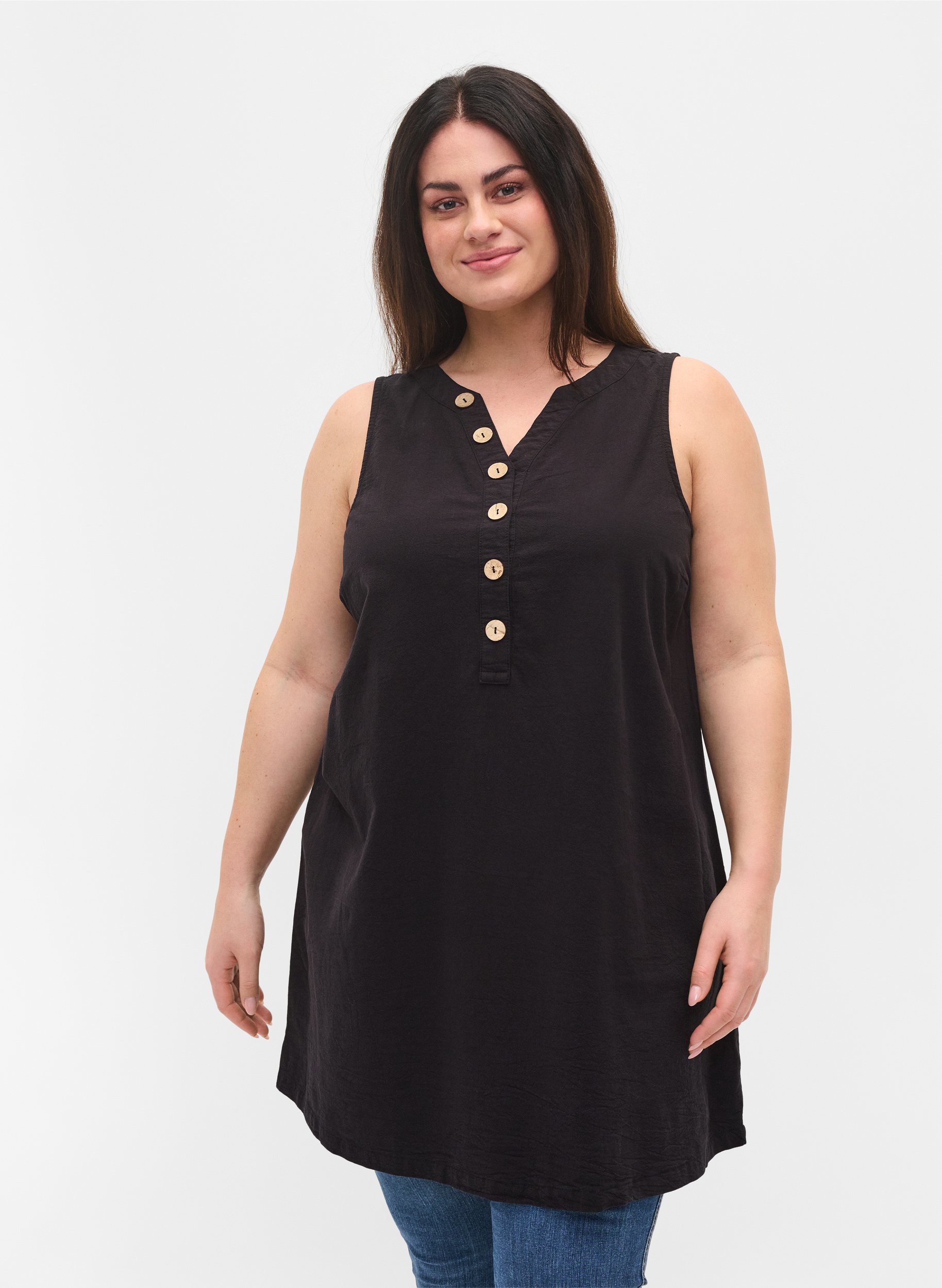 sleeveless tunic shirt